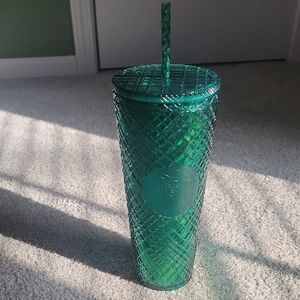 Starbucks Green Tumbler with Straw